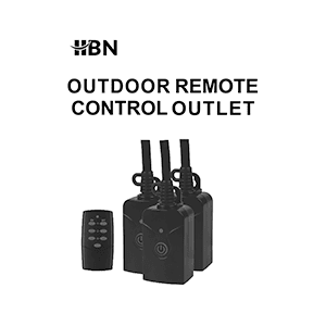 HBN BNC-60/U151R Wireless Remote Control Socket Instruction Manual