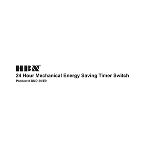 HBN BND-50/E9 Mechanical Timer Instruction Manual