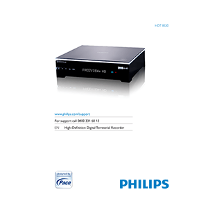 HDT-8520 Philips Freeview+ HD Digital Terrestrial Recorder User Manual