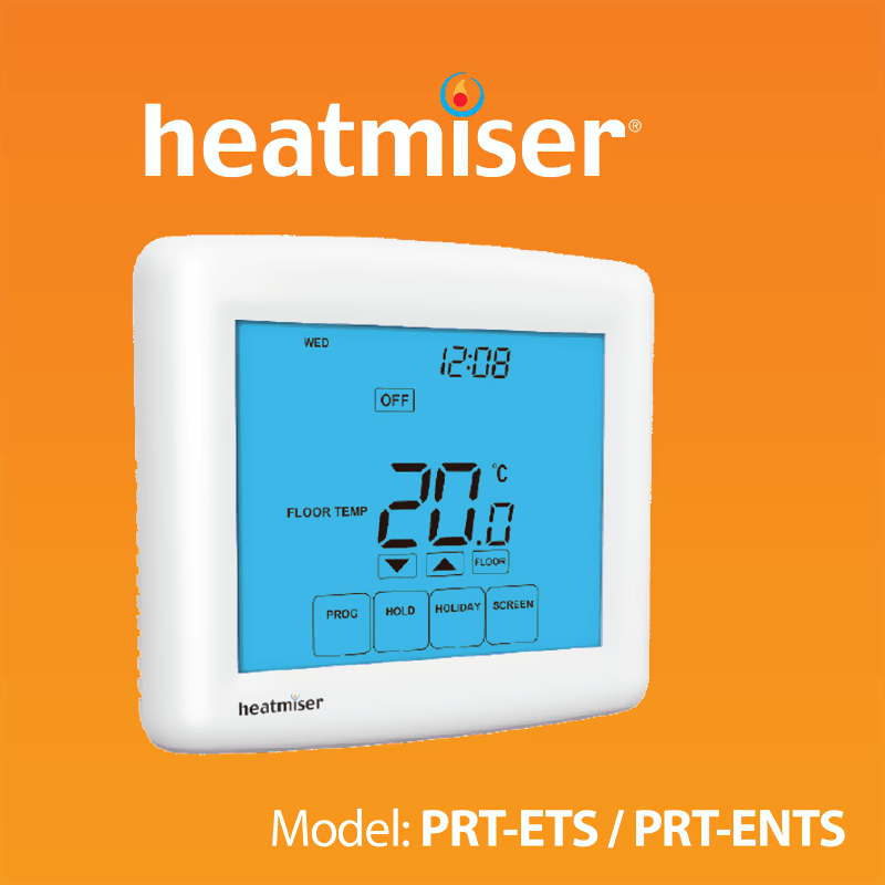 Heatmiser PRT-ETS Programmable Room Thermostat Manual