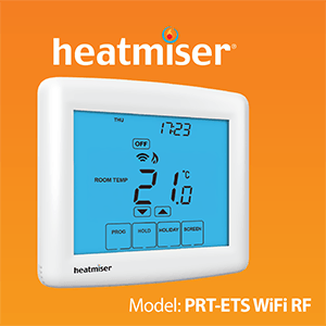 Heatmiser PRT-ETS WiFi RF Programmable Room Thermostat Manual