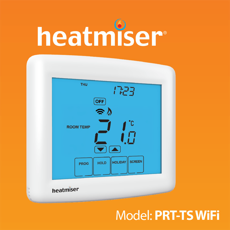 Heatmiser PRT-TS WiFi Programmable Room Thermostat Manual