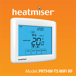 Heatmiser PRTHW-TS WiFi RF Programmable Room Thermostat Manual