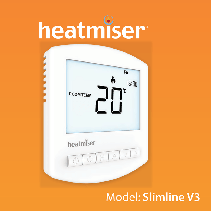 Heatmiser Slimline V3 Programmable Room Thermostat Manual