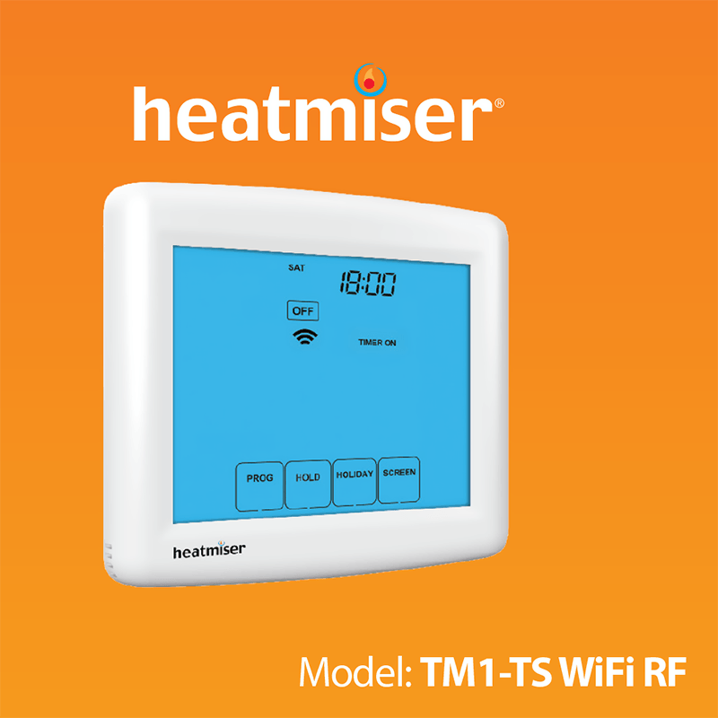Heatmiser TM1-TS WiFi RF Time Clock Manual