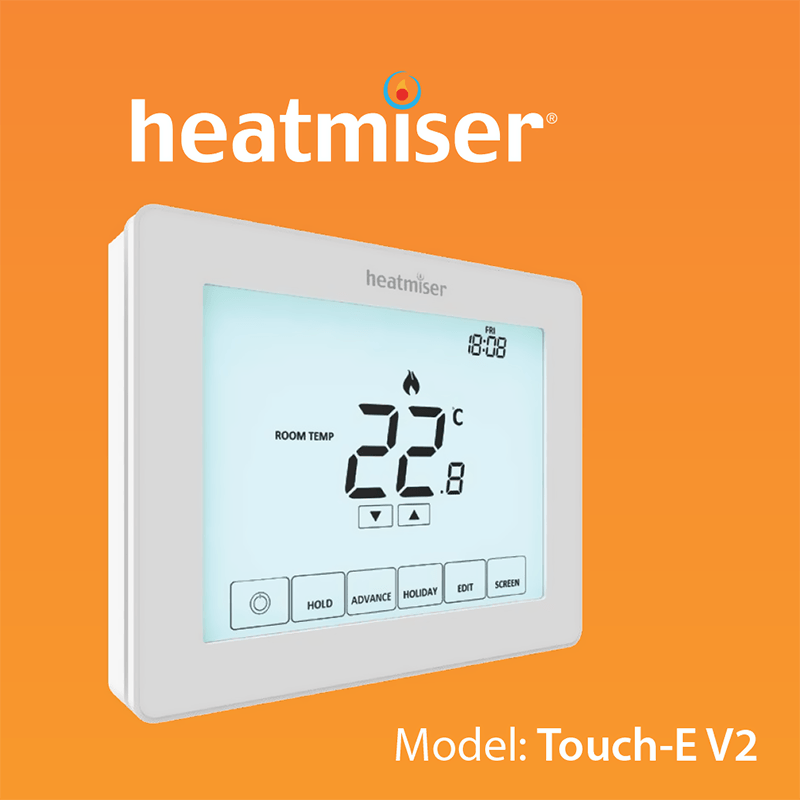 Heatmiser Touch-E V2 Programmable Room Thermostat Manual