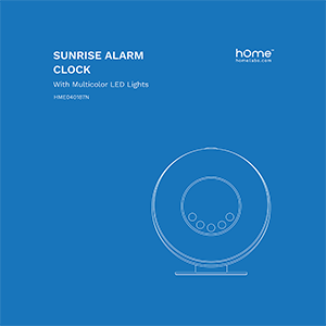 hOmeLabs Sunrise Digital LED Alarm Clock HME040187N User Manual