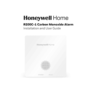 R200C-1 Honeywell Home Carbon Monoxide Alarm Installation and User Guide