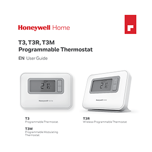 Honeywell Home T3H310A0045 T3 7 Day Programmable OpenTherm Wired Thermostat User Guide