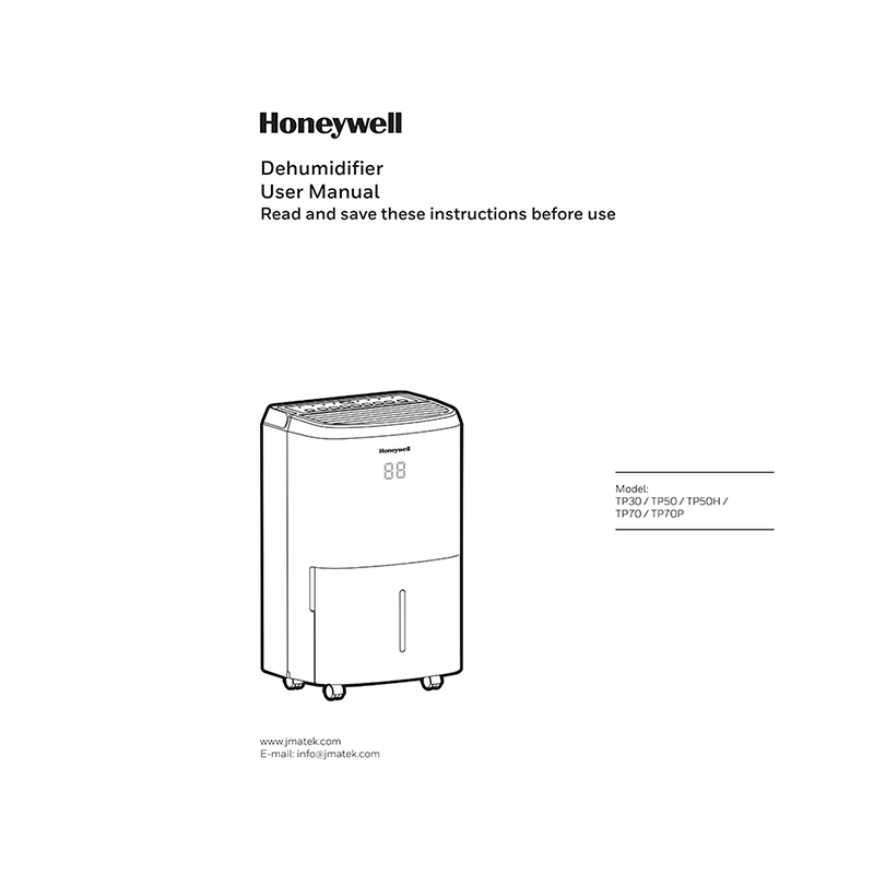 Honeywell TP70 Dehumidifier User Manual