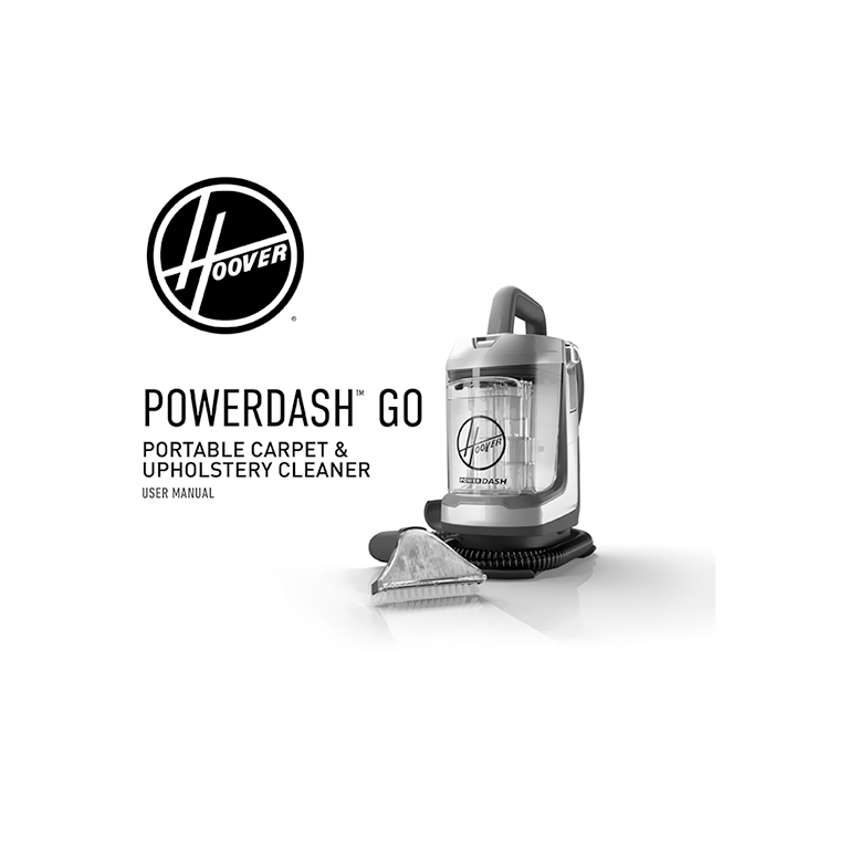 Hoover FH13010 PowerDash GO Pet+ Spot Cleaner User Manual