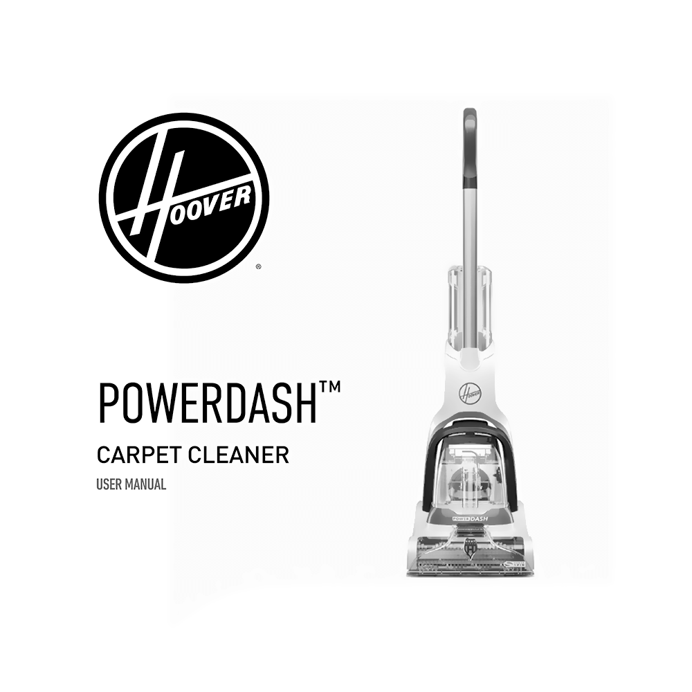 Hoover PowerDash Pet Compact Carpet Cleaner FH50700 User Manual