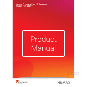 Humax FVP-5000T Freeview Play HD Recorder Manual