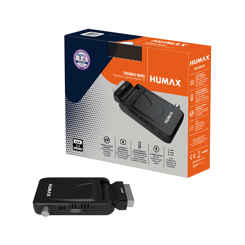 Humax HD-2023T2 Digimax Nano terrestrial receiver User's Manual