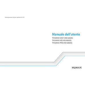 Humax HD-6600S Digital HD Satellite Recorder User's Manual