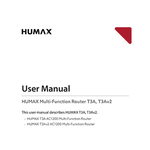 Humax Quantum T3A AC1200 Multi-Function Router User Manual