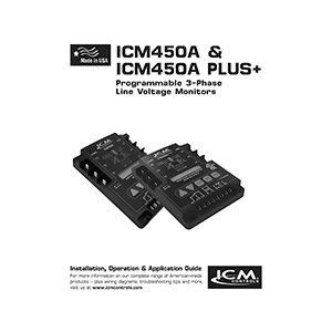 ICM450A Programmable 3-Phase Line Voltage Monitor Manual