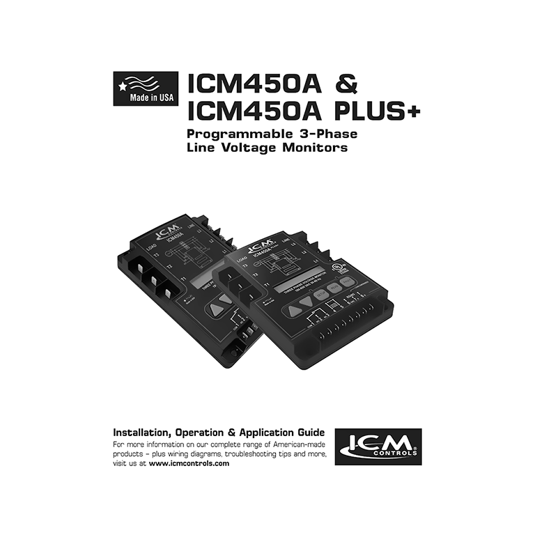 ICM450A Programmable 3Phase Voltage Monitor Manual