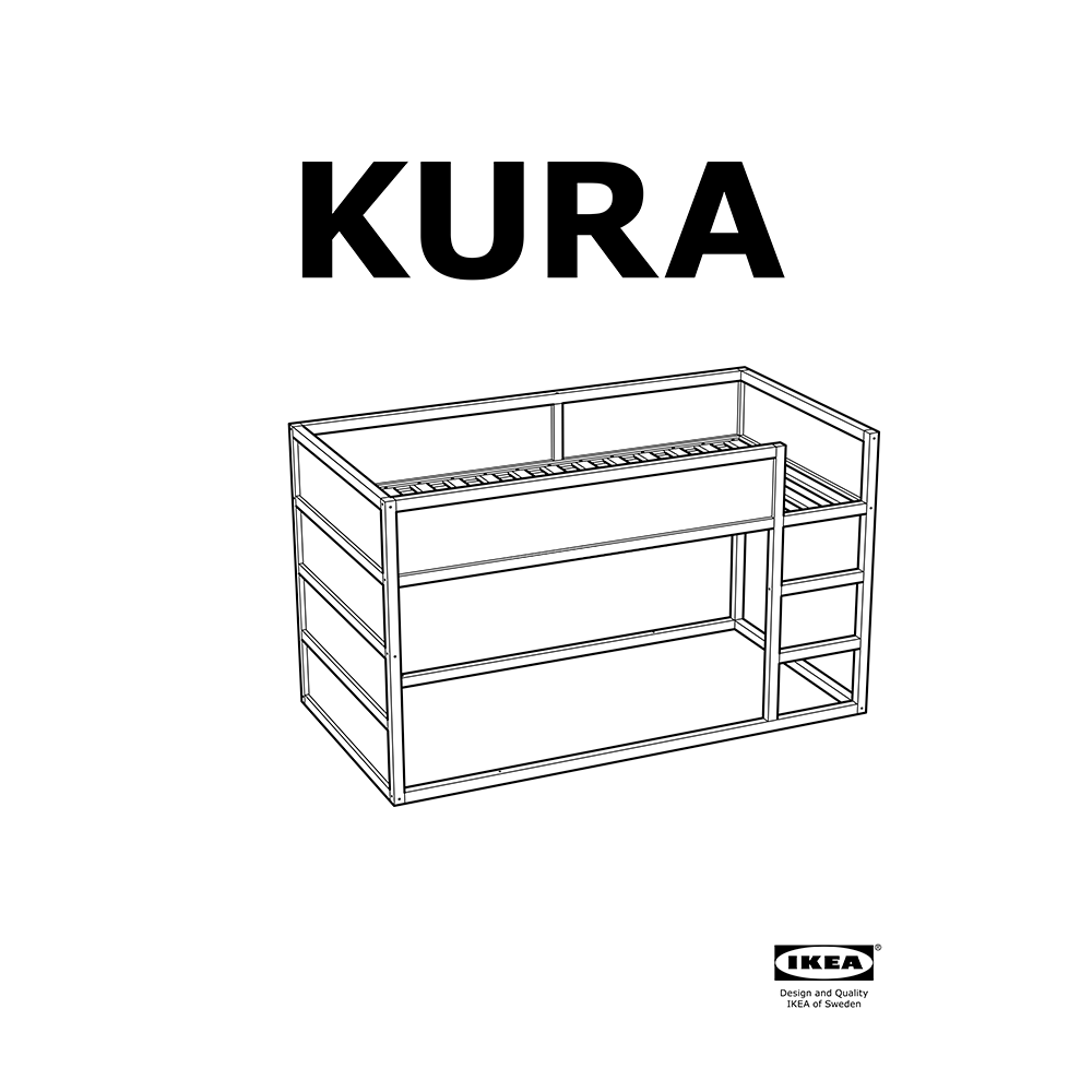 IKEA KURA Reversible Bed Assembly Instructions