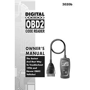 Innova 3020b Digital OBD2 Code Reader Owner's Manual