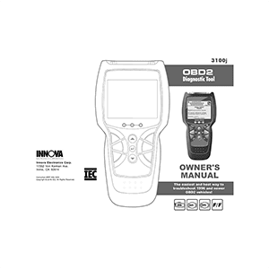 Innova 3100j OBD2 Diagnostic Tool Owner's Manual