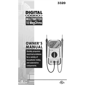 Innova 3320 Auto-Ranging Digital Multimeter Owner's Manual