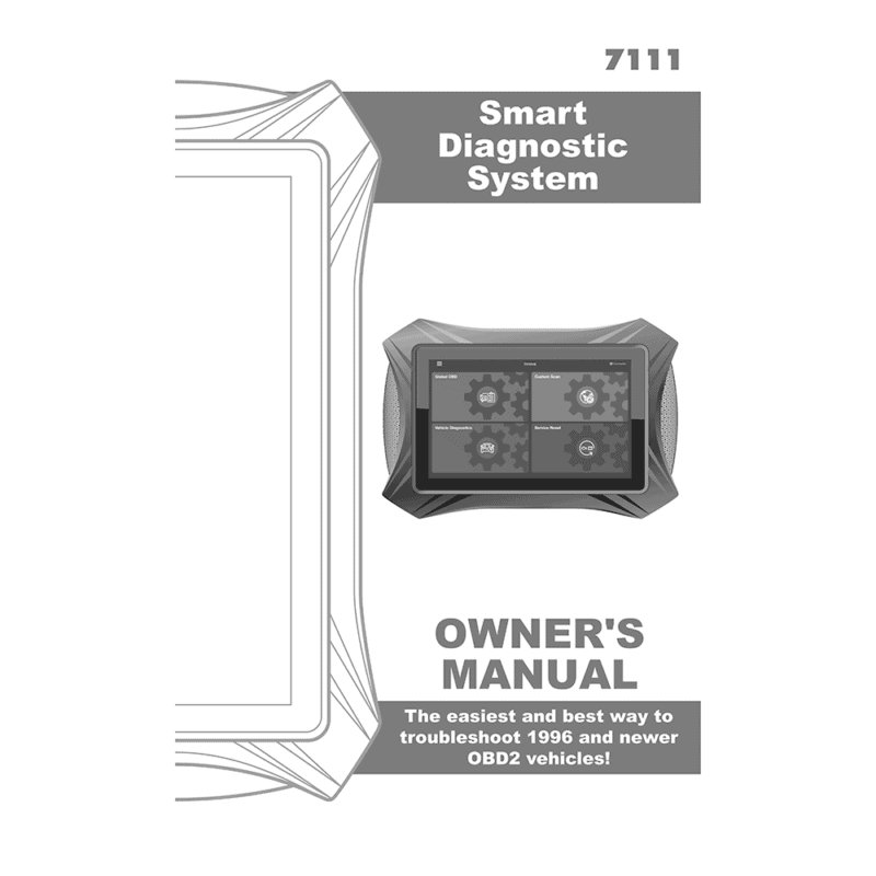Innova 7111 OBD2 Bidirectional Scan Tool Tablet Owner's Manual