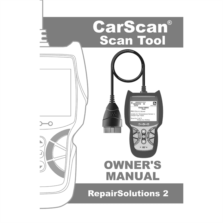 Innova 3040RS FixAssist CarScan Tool User Manual