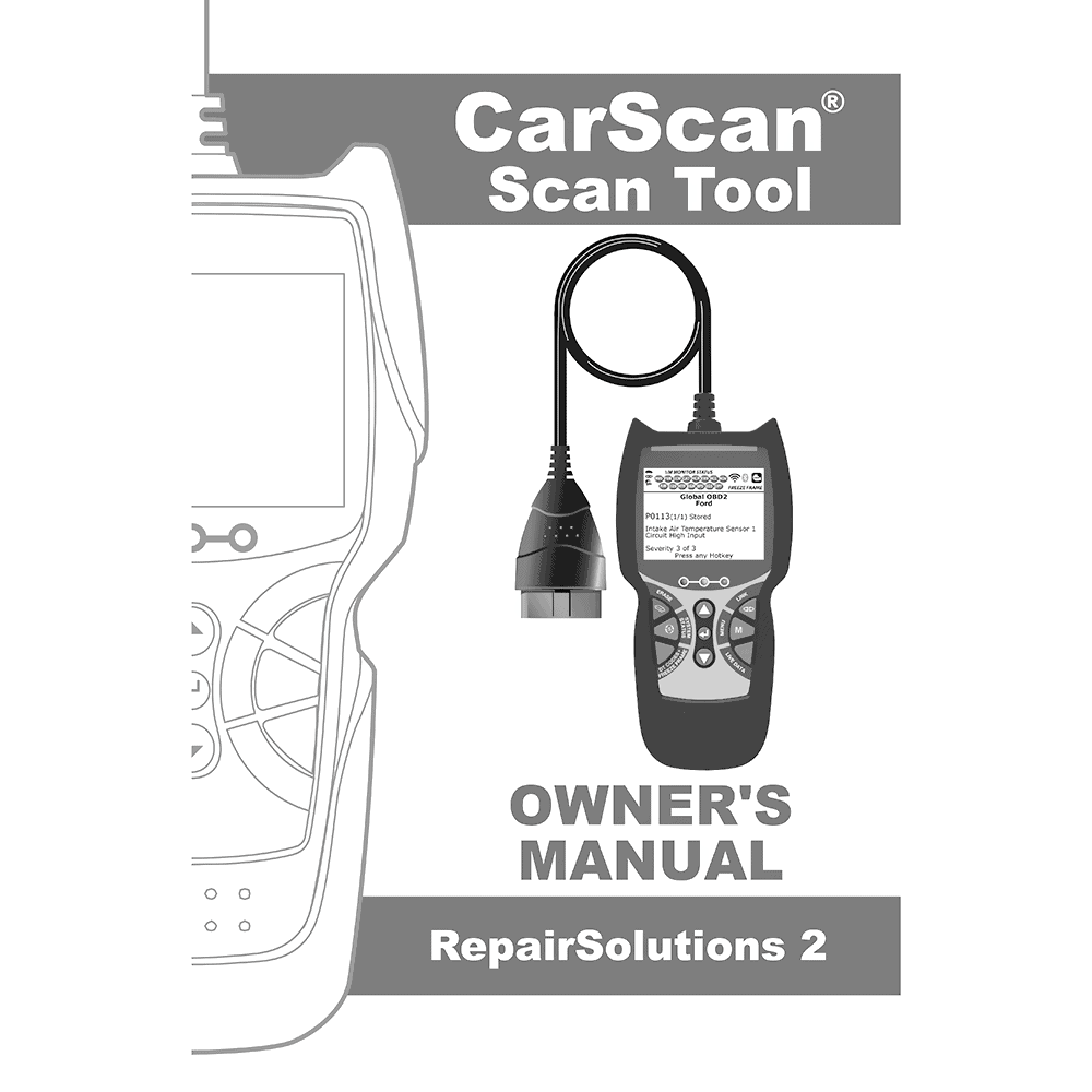 Innova FixAssist 3100RS CarScan Tool Owner's Manual
