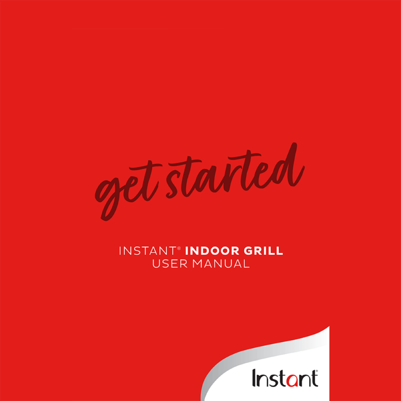 Instant Indoor Grill and Air Fryer User Manual