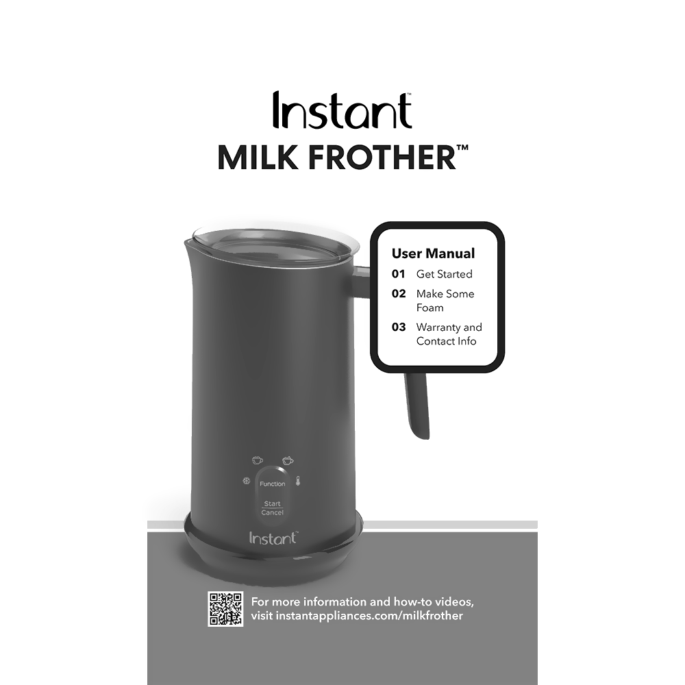 Instant Milk Frother User Manual
