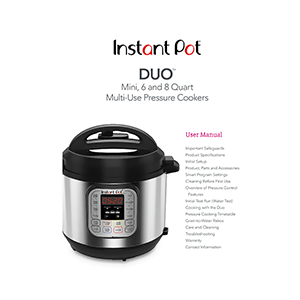 Instant Pot Duo 3-quart Mini Multi-Use Pressure Cooker