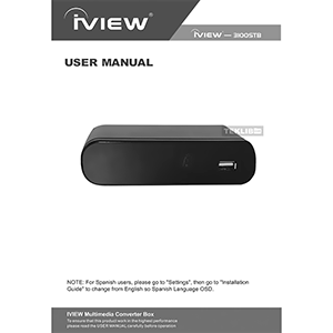 iView 3100STB ATSC Digital Converter Box User Manual
