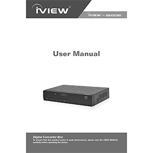 iView 3500STBIII ATSC Digital Converter Box User Manual