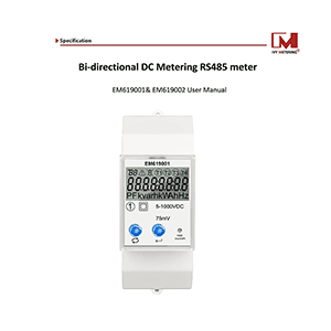 Ivy Metering EM619002 energy meter User Manual