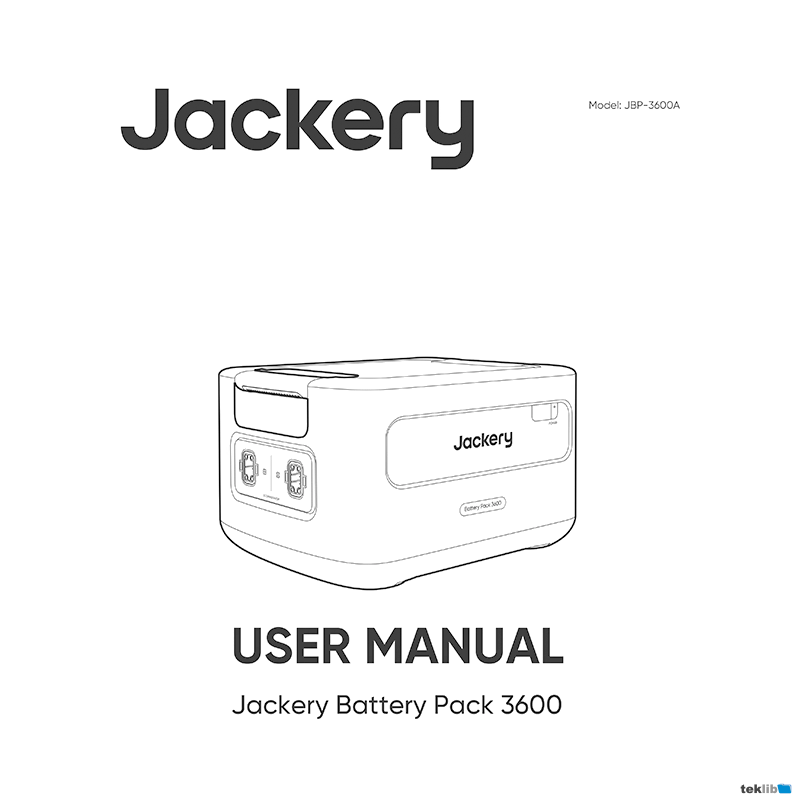 Jackery Battery Pack 3600 User Manual