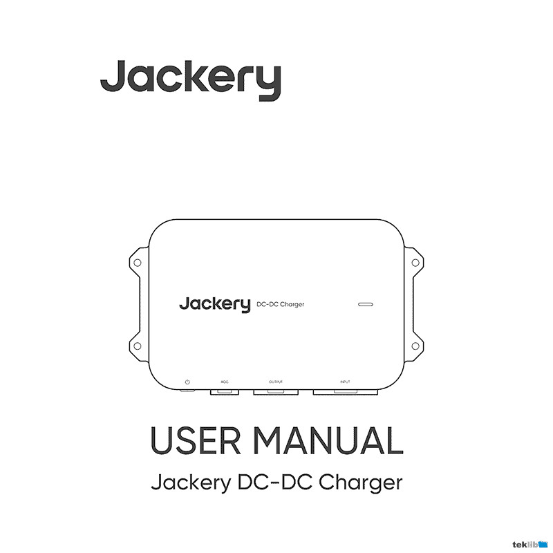 Jackery DC-DC Alternator Charger User Manual