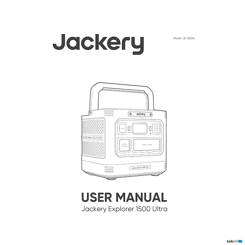Jackery Explorer 1500 Ultra Portable Power Station User Manual