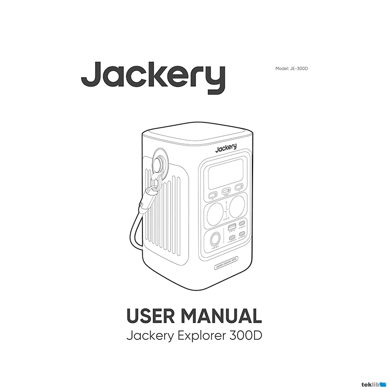Jackery Explorer 300D Portable Power Station User Manual