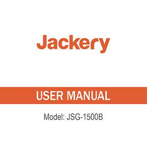 Jackery Explorer 1500 Portable Power Station User Manual
