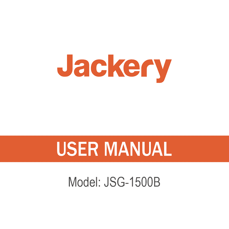 Jackery Explorer 1500 Portable Power Station User Manual