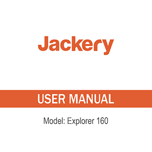 Jackery Explorer 160 Portable Power Station User Manual