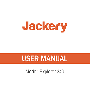 Jackery Explorer 240 Portable Power Station User Manual