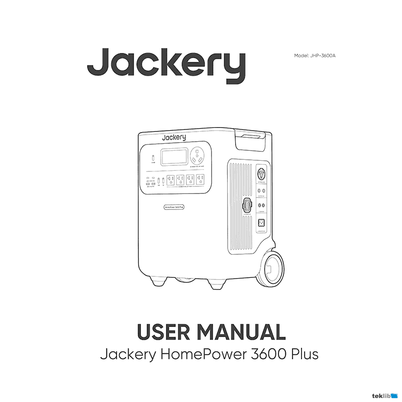 Jackery HomePower 3600 Plus Power Station User Manual