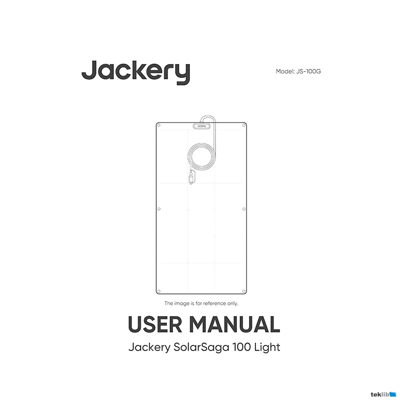 Jackery SolarSaga 100 Light Solar Panel User Manual