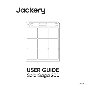Jackery SolarSaga 200 Solar Panel User Guide