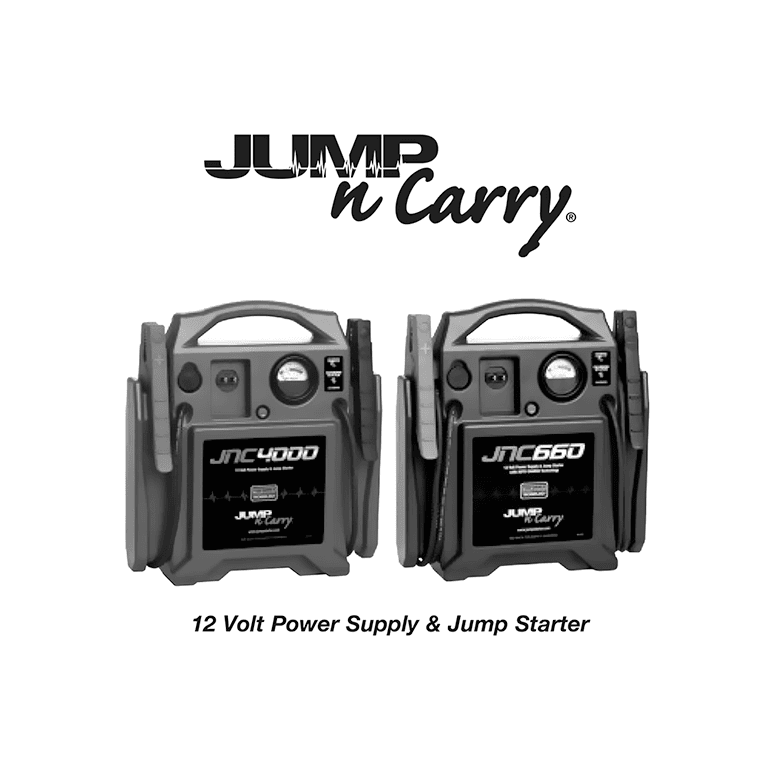 JNC660 JumpNCarry 1700 Peak Amp Jump Starter User Manual