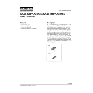 KA3842B Fairchild SMPS Controller Data Sheet