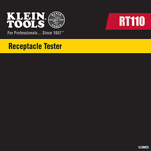 Klein Tools RT110 Receptacle Tester Instruction Manual