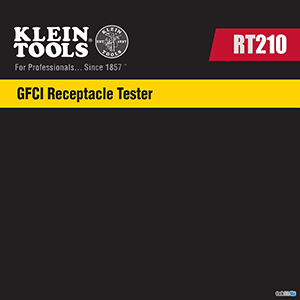 Klein Tools RT210 GFCI Outlet Tester Instruction Manual